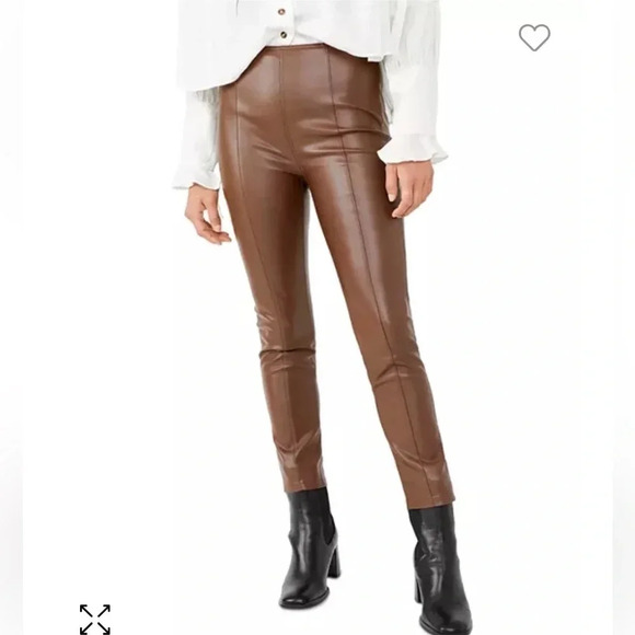 We The Free Pants - Free People Spitfire Skinny Faux Leather Pants Size 25 NWT $98